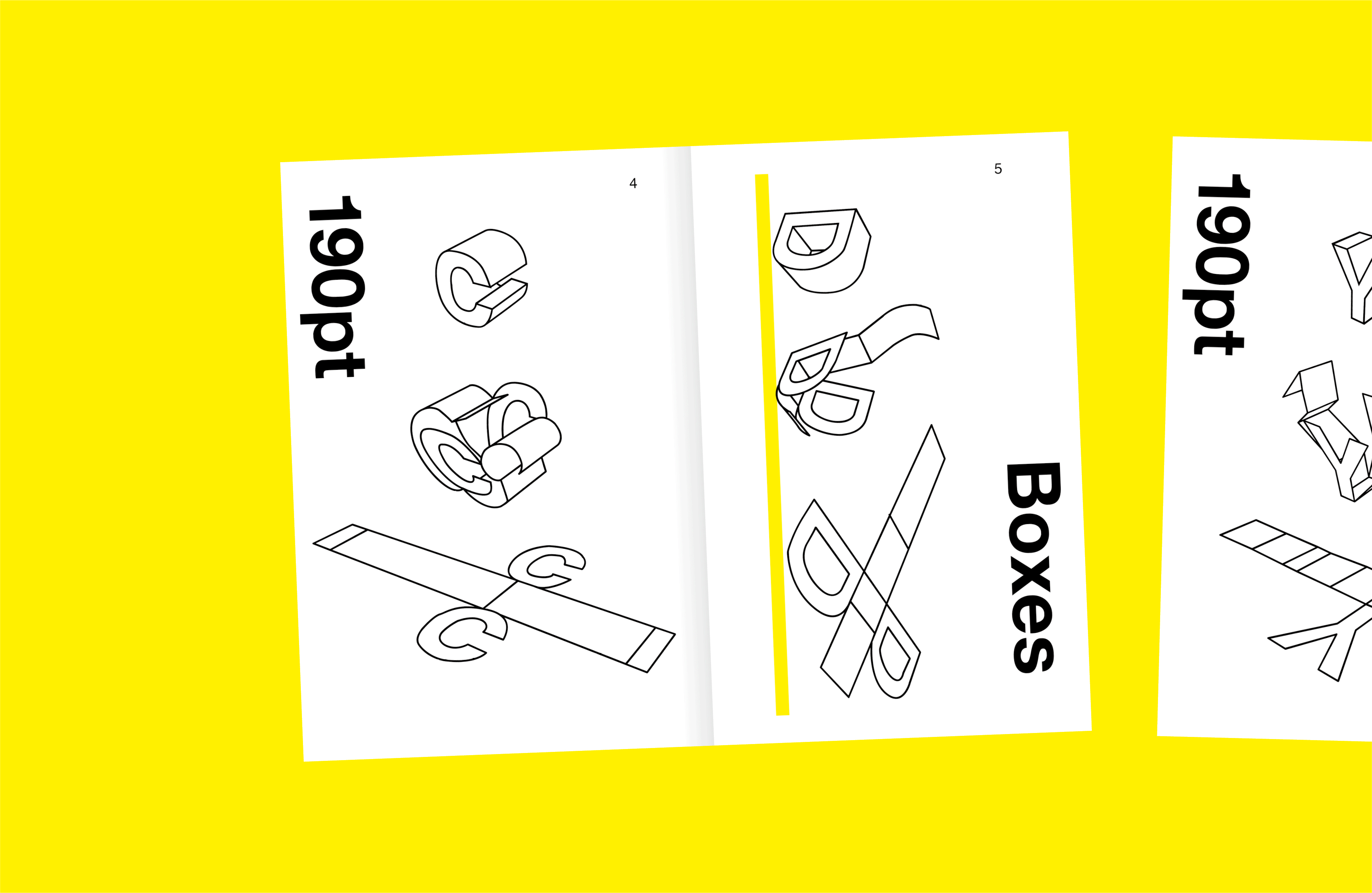 Typeface 《Box》 and Sample Book for 《Box》