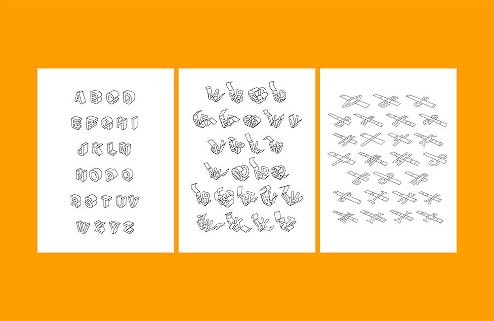 Typeface 《Box》 and Sample Book for 《Box》